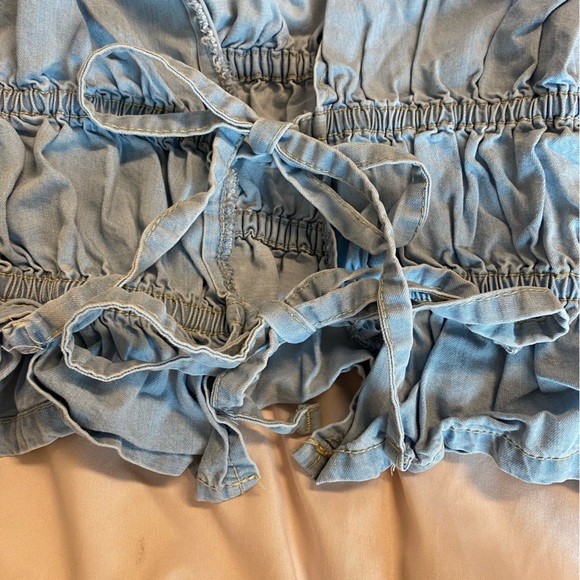 Primark Light Blue Ruffled Blouse - Picture 2 of 4